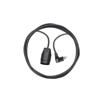 Kunststoff-Verlängerungscâble, 5m, noir, 5m, noir, 3-polig, T12/T13 Kunststoff-Verlängerungscâble, 5m, noir, 5m, noir, 3-polig, T12/T13