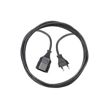 Kunststoff-Verlängerungscâble, 5m, noir, 5m, noir, 2-polig, T11/T11 Kunststoff-Verlängerungscâble, 5m, noir, 5m, noir, 2-polig, T11/T11