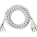 Anschlussleitung avec einseitigem Stecker, 3m, blanc, 3-polig, T12