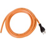 Anschlussleitung PU avec einseitigem Stecker, 5m, orange, 3-polig, T12