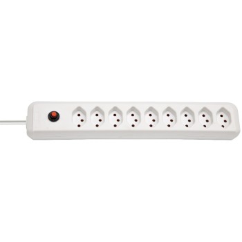 Brennenstuhl Eco-Line multiprises, 9xT13, ohne Schalter, blanc, 2m câble Brennenstuhl Eco-Line multiprises, 9xT13, ohne Schalter, blanc, 2m câble