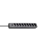 Brennenstuhl Eco-Line multiprises, 9xT13, ohne Schalter, noir, 2m câble