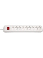 Brennenstuhl Eco-Line Steckdosenleiste, 9xT13, with Schalter, white, 2m cable