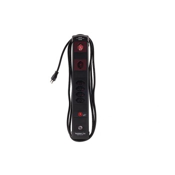 Brennenstuhl Premium-Line Technik SDL, 4+2 quer xT13, o. Schalter, sz/rt, 3m câble Brennenstuhl Premium-Line Technik SDL, 4+2 quer xT13, o. Schalter, sz/rt, 3m câble