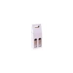 Brieger Tragverpackung for Wein, 2  Flaschen,16.2 x 8.1 x 3.7 cm, white