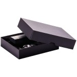 Brieger Carton d’expédition Ligne Noire 214 x 151 x 45 mm, Noir