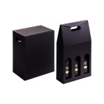 Brieger Sac à bouteilles Vin Ligne Noire Noir