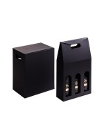 Brieger Tragverpack. Wein Ligne Noire 1 Stk, black , 3 Flaschen, 24.3 x 33.5 x 8.1 cm