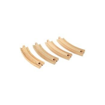 BRIO 1/1 gebogene Gleise 170mm, Alter: 3+ Teile: 4 BRIO 1/1 gebogene Gleise 170mm, Alter: 3+ Teile: 4