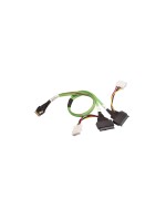 Broadcom SAS cable: SFF-8654 -2xSFF-8639 U2, 1m, for 2x U.2  Geräte