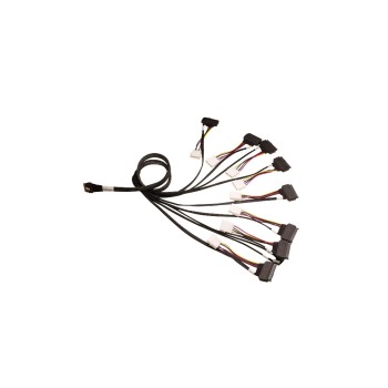 Broadcom SAS Kabel: SFF-8654 -8xSFF-8639 U3, 1m, für 8x U.3 Geräte
