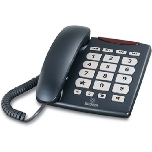 BRONDI Bravo Senior kabelgebundenes Telefon, große Tasten
