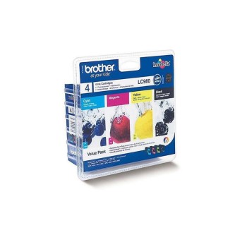 Brother Kombipack,4 Patronen, LC-980VALBP, LC-980M, LC-980BK, LC-980Y, LC-980C