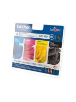 Brother Kombipack LC-1100VALBP, 4 Patronen: LC-1100M, LC-1100BK, LC-1100Y, LC-1100C