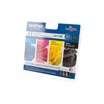 Brother Value pack LC-1100VALBP, 4 inks: LC-1100M, LC-1100BK, LC-1100Y, LC-1100C