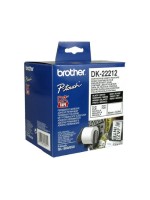 Brother P-touch DK-22212 Endlos-Etiketten, Film 62mm x 15.24m weiss