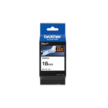 Brother P-Touch Schablonenbänder STe, STe-141, black , 18 mm