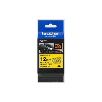 PTOUCH Flexitape lamin. black /yellow, TZe-FX631 for PT-550 12 mm PTOUCH Flexitape lamin. black /yellow, TZe-FX631 for PT-550 12 mm
