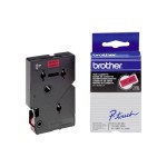 Brother Ruban d’étiquettes TC-401 Noir sur Rouge