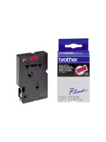 Brother P-Touch Schriftb TC, 12 mm, Band red, Schrift black 