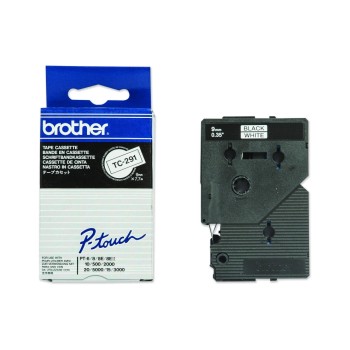 Brother P-Touch Schriftb TC, 9 mm, Band white, Schrift black 