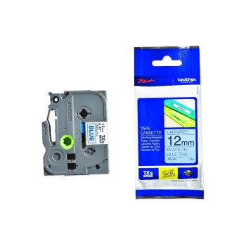 Brother P-Touch Schriftbänder,lami., Band blue,Schrift black ,12 mm Brother P-Touch Schriftbänder,lami., Band blue,Schrift black ,12 mm