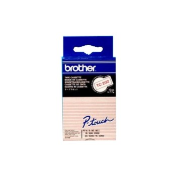 Brother P-Touch Schriftb TC, 12 mm, Band white, Schrift red