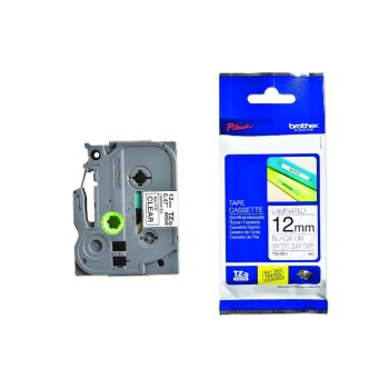 Brother P-Touch Schriftb, lamin., Band klar-matt,Schrift black ,12 mm Brother P-Touch Schriftb, lamin., Band klar-matt,Schrift black ,12 mm