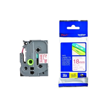 Brother P-Touch Schriftb, lamin., Band white,Schrift red,18 mm