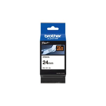 Brother P-Touch Schablonenb STe, STe-151, black , 24 mm Brother P-Touch Schablonenb STe, STe-151, black , 24 mm