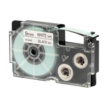 Casio Beschriftband Serie XR 9 mm, black au weissem Band Casio Beschriftband Serie XR 9 mm, black au weissem Band