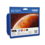 Brother Kombipack LC-1100HYVALBP, 4 Patronen LC1100HYM, LC1100HYBK, LC1100HYY, LC1100HYC