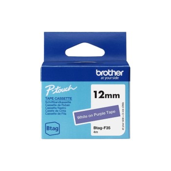 Brother BTAG-F35 Blanc sur Violet Brother BTAG-F35 Blanc sur Violet