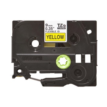 Brother P-touch Schriftband TZe-FX621, 9mm, Schwarz auf Gelb Brother P-touch Schriftband TZe-FX621, 9mm, Schwarz auf Gelb