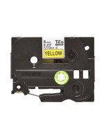 Brother Ruban d’étiquettes TZe-FX611 Noir sur Jaune