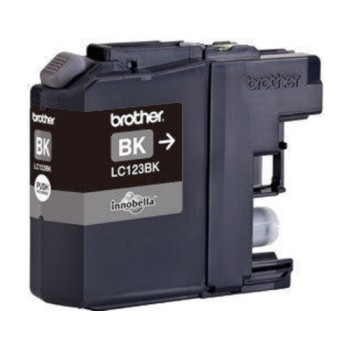 Tinte Brother LC-123BK, schwarz, 600 Seiten Tinte Brother LC-123BK, schwarz, 600 Seiten