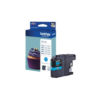 Tinte Brother LC-123C, cyan, 600 Seiten Tinte Brother LC-123C, cyan, 600 Seiten