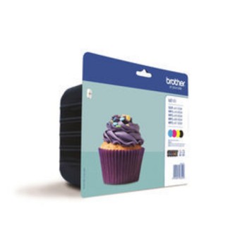 Brother value-pack 4 inks LC123VALBP, LC-123BK, LC-123C, LC-123M, LC-123Y