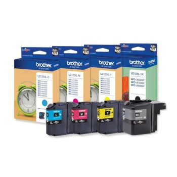 Tinte Brother LC-129XLVALBP, LC129XLBK, LC125XLC, LC125XLM, LC125XLY Tinte Brother LC-129XLVALBP, LC129XLBK, LC125XLC, LC125XLM, LC125XLY