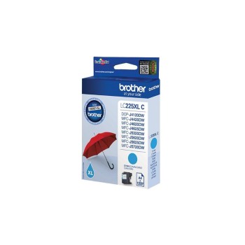 Tinte Brother LC-225XLC, cyan, 1200 Seiten Tinte Brother LC-225XLC, cyan, 1200 Seiten