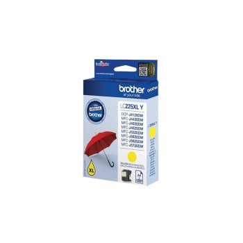 Tinte Brother LC-225XLY, yellow, 1200 Seiten Tinte Brother LC-225XLY, yellow, 1200 Seiten