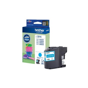 Tinte Brother LC-221C, cyan, 300 Seiten Tinte Brother LC-221C, cyan, 300 Seiten
