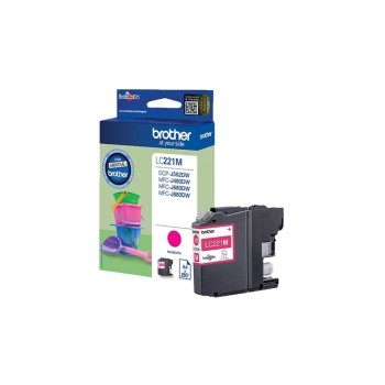 Tinte Brother LC-221M, magenta, 300 Seiten Tinte Brother LC-221M, magenta, 300 Seiten