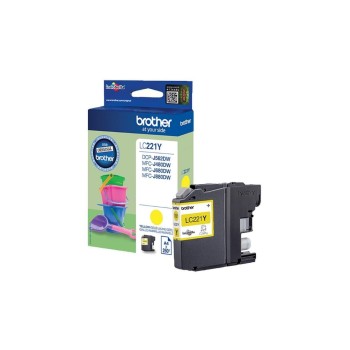 Tinte Brother LC-221Y, yellow, 300 Seiten Tinte Brother LC-221Y, yellow, 300 Seiten