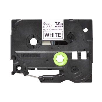 Brother P-touch Farbband TZE-N221, TZe-Band, nicht laminiert,black auf white, 9mm, 8m