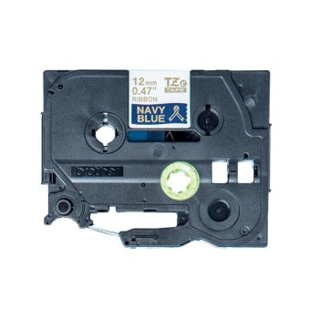 Brother P-touch Farbband TZE-RN34, TZe-Band, Stoffband,Gold auf Navy blue, 12mm, 4m Brother P-touch Farbband TZE-RN34, TZe-Band, Stoffband,Gold auf Navy blue, 12mm, 4m