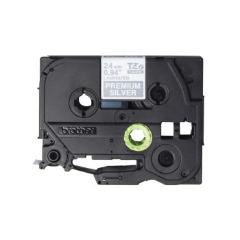 Brother P-touch Schriftband TZE-PR955, weiss auf premium silver, 24mm