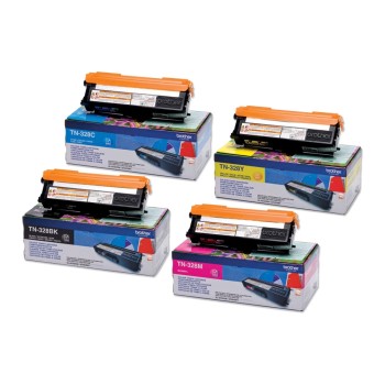 Brother Kits de toner TN-328 noir/Cyan/Magenta/Yellow Brother Kits de toner TN-328 noir/Cyan/Magenta/Yellow