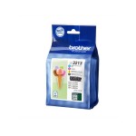 Encre Brother LC-3213VAL Value Pack, Cyan, Magenta, Yellow, Black