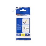 Brother P-touch Farbband TZeFX211,Flexitape, laminiert,black auf white, 6mm, 8m
